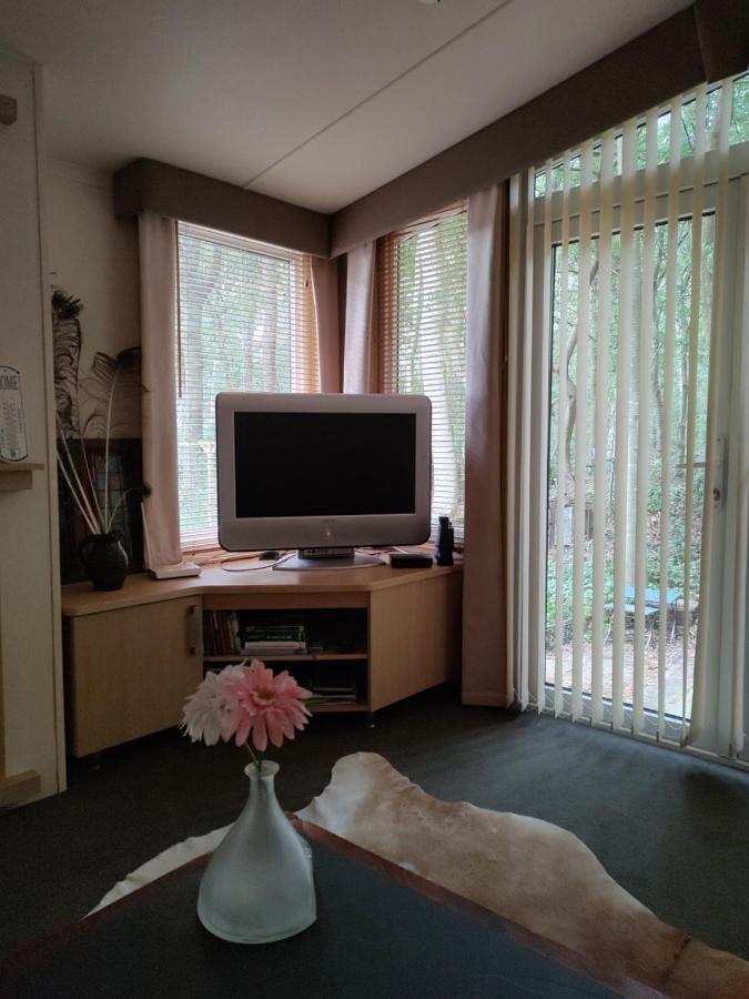 Chalet Met Veranda Aan Bosrand Vledder Exterior foto
